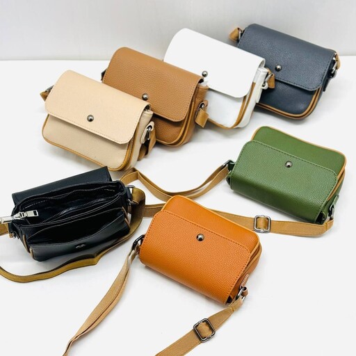 کیف دوشی مدل شرانگ پرچی. بابند تسمه ای قابل تنظیم. در هفت رنگ