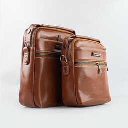 کیف دوشی اسپورت مردانه. در دو سایز. رنگ رسمی عسلی