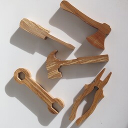 اسباب بازی جعبه ابزار  پیچ گوشتی، انبر و ... چوبی برند رادین چوب