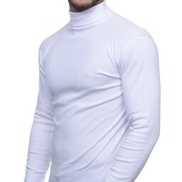 تی شرت یقه اسکی  آستین بلند فانریپ نخ پنبه در  5 رنگ و 4 سایز