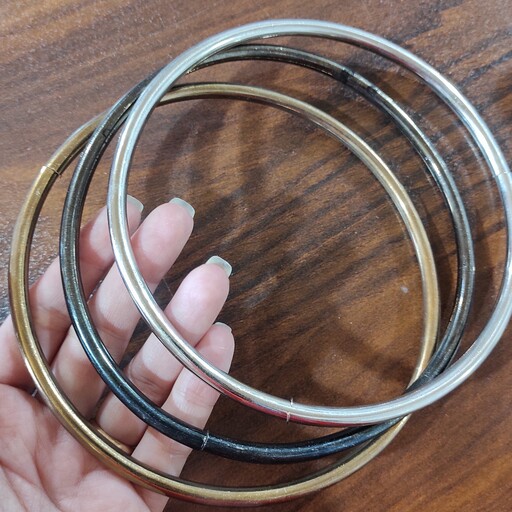 حلقه فلزی قطر 13 سانت در 3 رنگ برای کارهای هنری مکرومه بافی، دریم کچر