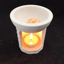 اسانس سوز جنس سنگ مصنوعی ، مناسب اسانس جامد و مایع با شمع وارمر جهت خوشبو سازی محیط