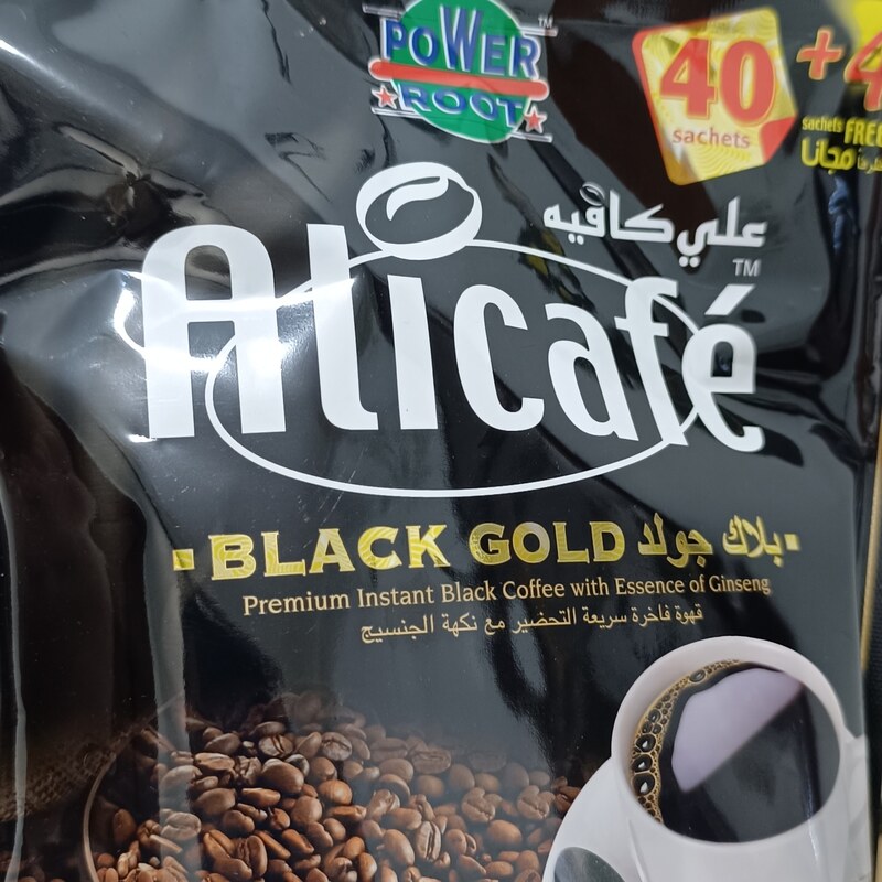 قهوه فوری علی کافه بلک گلداصل مالزی 44 ساشه ای ا alicafe black gold 40 saches