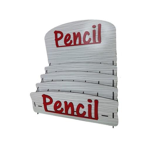 استند رژ مدادی و مداد آرایشی رومیزی چوبی مناسب فروشگاه
