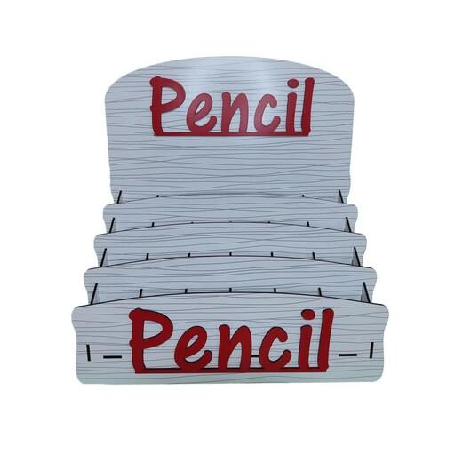 استند رژ مدادی و مداد آرایشی رومیزی چوبی مناسب فروشگاه