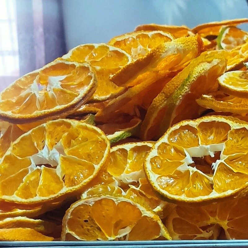نارنگی خشک اسلایس شده ارگانیک بدون مواد افزودنی بسته های 200گرمی 