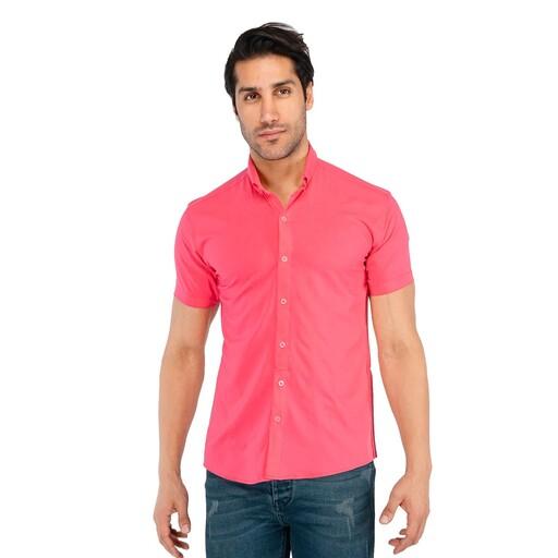 پیراهن اسپرت مردانه آستین کوتاه Alma ساده قیمت 299 از سایز لارج تا 2 ایکس لارج دارای 9 رنگبندی d