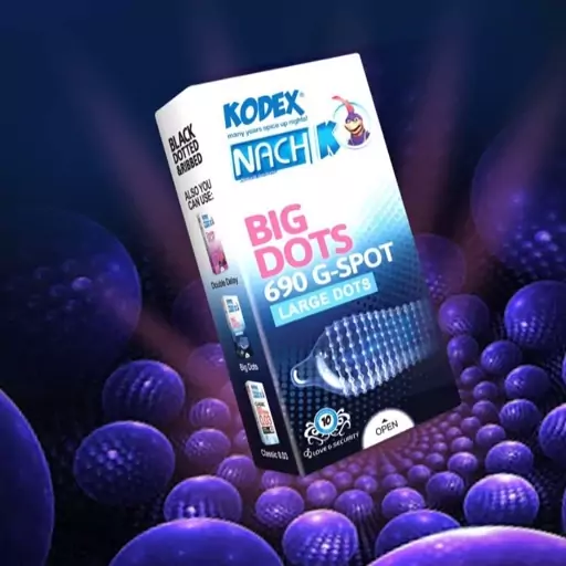 کاندوم کدکس  بیگ داتس BIG DOTS بسته 10 عدد