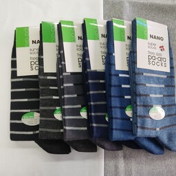جوراب مردانه ساق بلند نانو  با کیفیت مدل PAARA