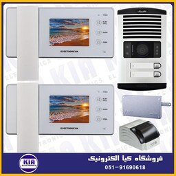 پکیج آیفون تصویری الکتروپیک دو واحدی  1086 با گوشی 1196 