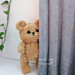 عروسک ولنتاین خرس ولنتاین تدی  هدیه کادو  عروسک پولیشی تدی خرسی عروسک خرس سیسمونی 