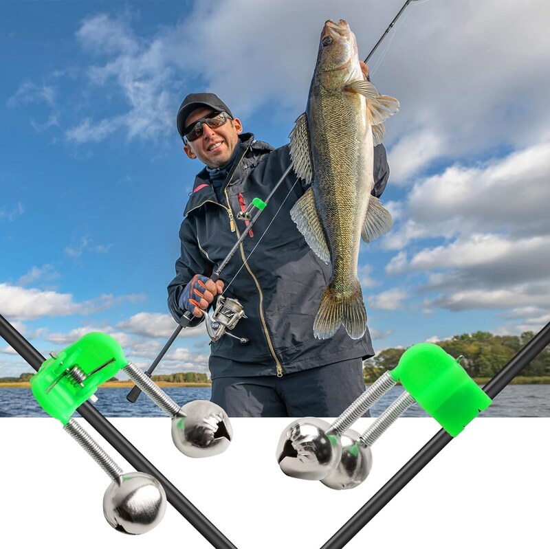 زنگوله ماهیگیری یا هشتار دهنده صدا ماهیگیری مناسب برای لنسر چوب چرخ قلاب  ست و پک ماهیگیری