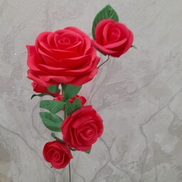 گل رز شاخه ای مدل گلدانی