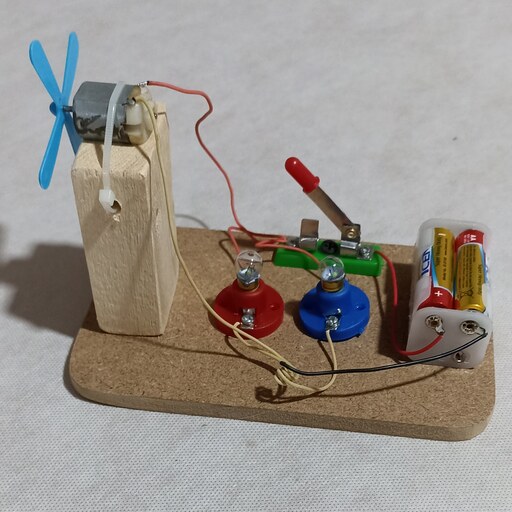 کیت آموزشی ساخت کاردستی  با لامپ و آرمیچر