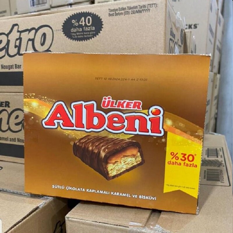 شکلات آلبنی - برند اولکر - بسته 18 عددی - 50 گرم