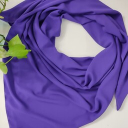 روسری کرپ حریر  اعلا رنگ یاسی سیر خرید مستقیم از تولید کننده 