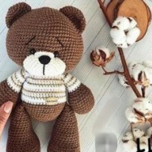 خرس مهربون، عروسک بافتنی جذاب و دوست داشتنی، مناسب اتاق کودک، هدیه، اکسسوری منزل، کادوی ولنتاین و... گیفت زیبا و جذاب 
