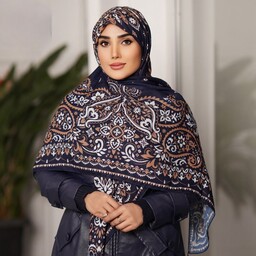 روسری سوپر نخ طرح شیدا ( کد 123)