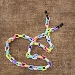 بند عینک  کارتیر (زنجیری)مدل صدفی با ترکیب رنگ زیبا 