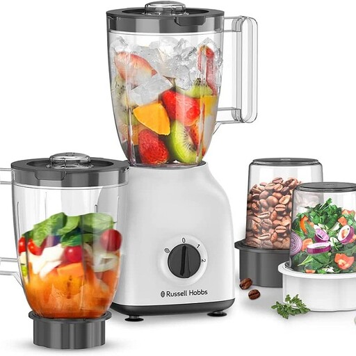 بلندر یا مخلوط کن و آسیاب کن و خرد کن 4 در1 برند راسل هابز انگلستان RUSSEL HOBBS BLENDER BWM103