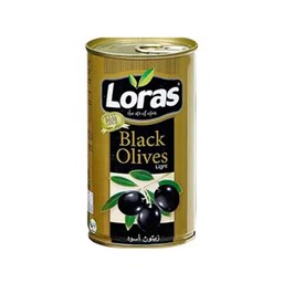 زیتون سیاه لوراس قوطی 1300 گرمی Loras