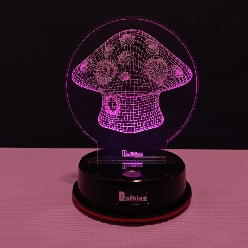 چراغ خواب RGB طرح قارچ سه بعدی برند بالبینو