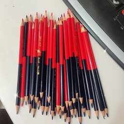 مداد دو رنگ (آبی تیره و قرمز )