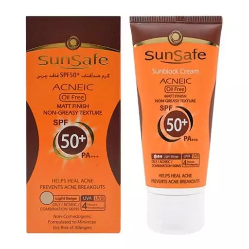 کرم ضد آفتاب سان سیف SunSafe فاقد چربی 50 میلی لیتر