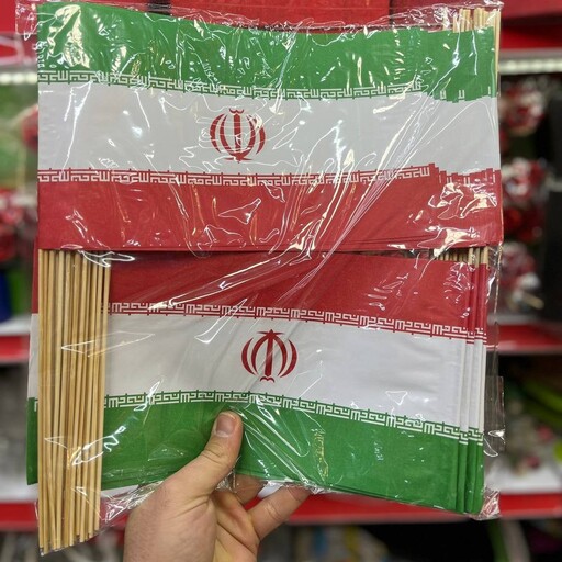 پرچم ایران کاغذی پک 500 عددی به صورت عمده