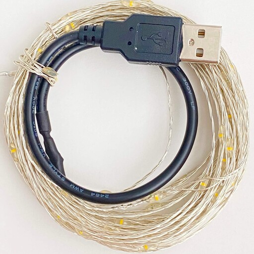 ریسه ال ای دی مفتولی 10 متری USB دار