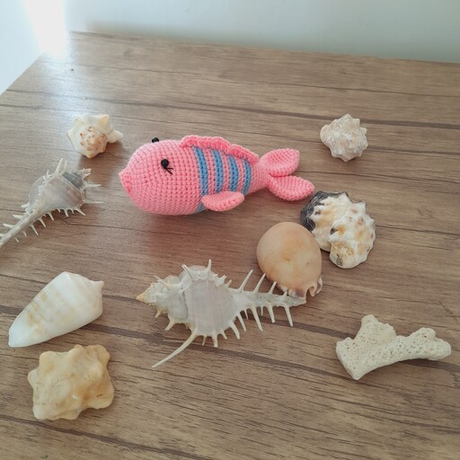 عروسک ماهی،عروسک بافتنی،اسباب بازی