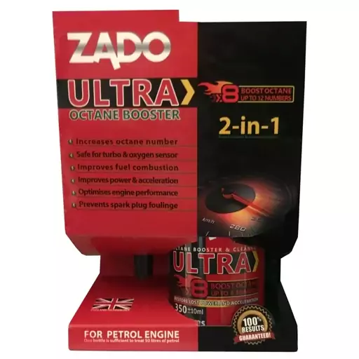 مکمل بنزین اکتان بوستر زادو مدل اولترا 350 میل ZADO ULTRA OCTANE BOOSTER