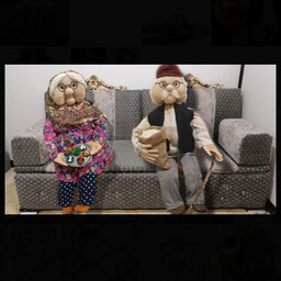 عروسک های  پرفروش سنتی 80 سانتی عید نوروز با قابلیت نشستن و ایستادن 