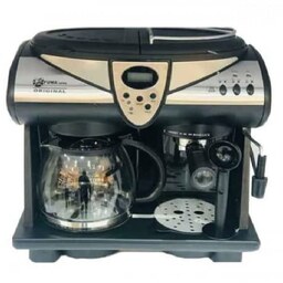 قهوه ساز برند فوما  مشخصات کلی نوع دستگاه اسپرسوساز مدل فوما FU-1994 رنگ مشکی  