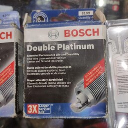 4 عدد شمع خودرو تقویتی پایه کوتاه لیزری دبل پلاتینیوم بوش Bosch 3x آلمان با گارانتی 