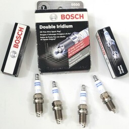 4 عدد شمع خودرو تقویتی پایه کوتاه لیزری دبل ایریدیم بوش Bosch 4X آلمان با گارانتی 