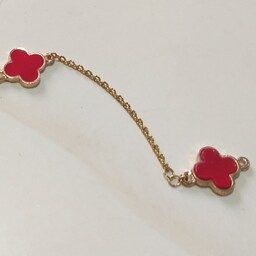 دستبند شکوفه های قرمز