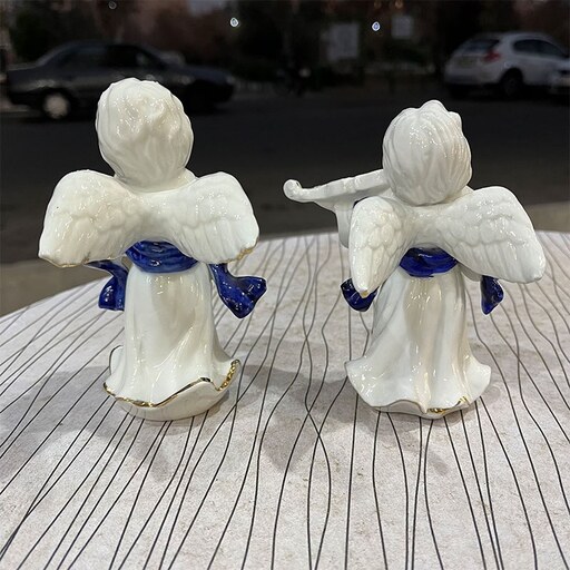 کادو روز مادر مجسمه فرشته زن نوازنده مجموعه دو عددی
