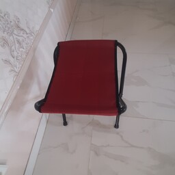صندلی تاشو کوچک لوله ای وکف برزنت با رنگ کوره ای وسبک ارسال با باربری وپس کرایه به عهده مشتری