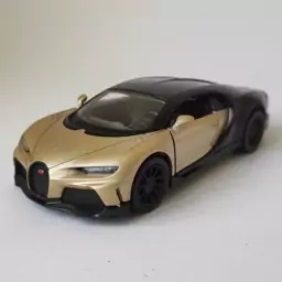 ماکت ماشین فلزی بوگاتی شیرون کینزمارت رنگ بژ   Bugatti Chiron kinsmart 