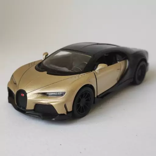 ماکت ماشین فلزی بوگاتی شیرون کینسمارت سفید Bugatti Chiron kinsmart