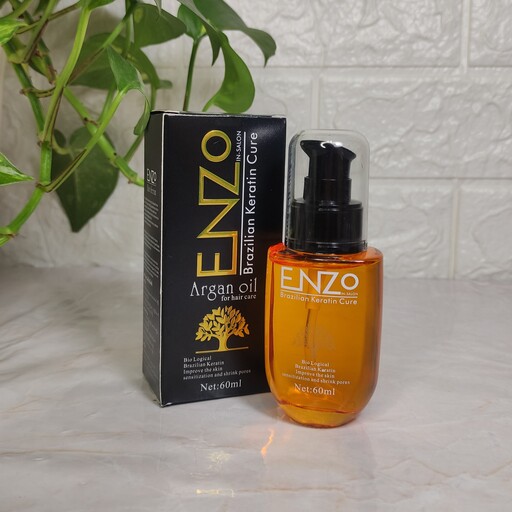 روغن آرگان 60ml مخصوص تقویت مو مارک انزو enzo