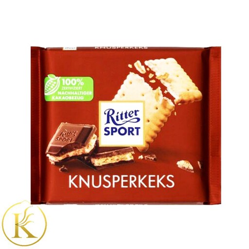 شکلات ریتر اسپرت همراه با بیسکوییت (100 گرم) ritter sport

