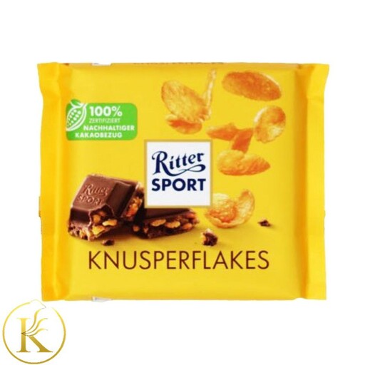 شکلات ریتر اسپرت با تکه های کورن فلکس (100 گرم) ritter sport

