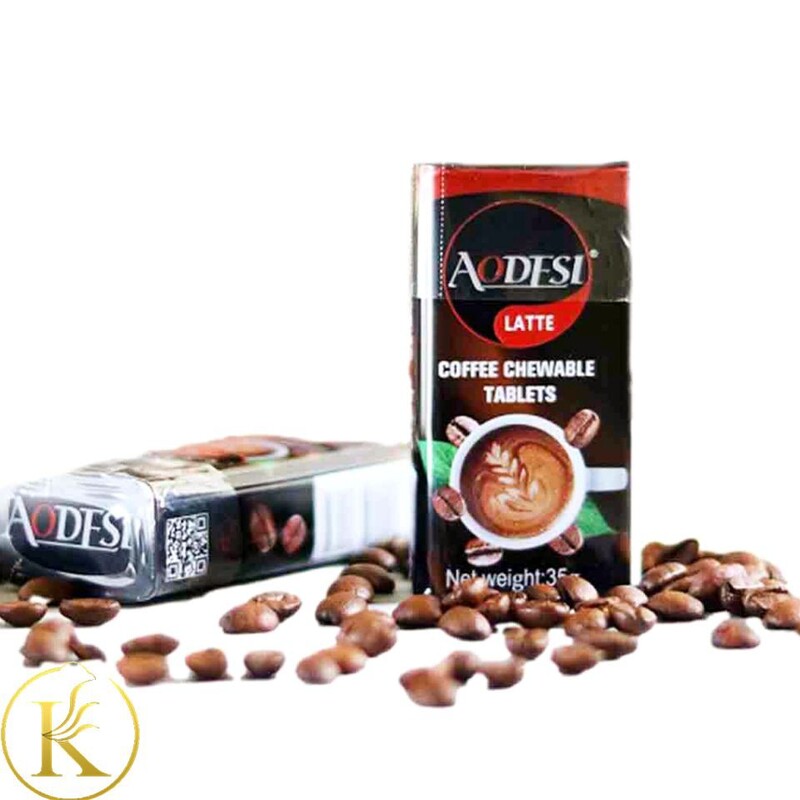 قرص خوشبو کننده دهان قهوه لته کافئین دار اودسی (35 گرم) Aodesi

