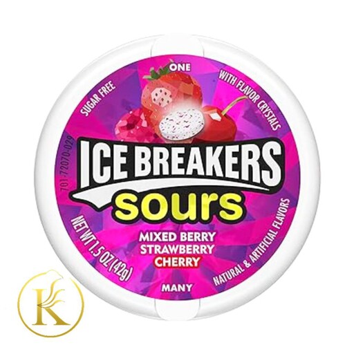 خوشبو کننده دهان بدون قند آیس بریکرز با طعم میکس بری ice breakers

