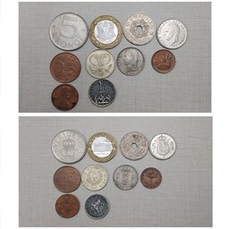 10 عدد سکه خارجی بدون تکرار