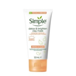 ماسک خاک رس سم زدا و روشن کننده سیمپل simple حجم 50ml