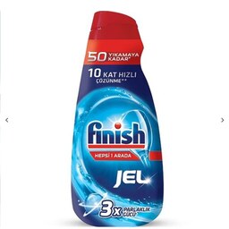 ژل ماشین ظرفشویی فینیش FINISH ترکیه 50 بار مصرف رایحه دریا حجم 1000ml