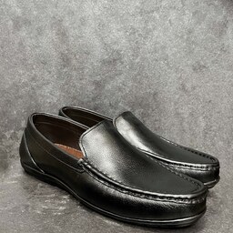 کفش مردانه کالج  چرم طبیعی  اصل رنگ مشکی مدل یاشار سایز 40 تا 44 چرم پاآرا